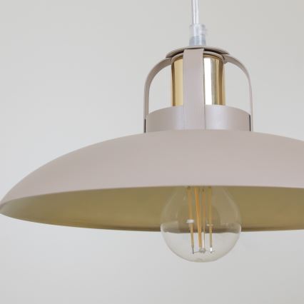Brilagi - LED Suspension filaire FLAMENGO 2xE27/60W/230V beige