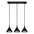 BRILAGI - LED Suspension sur câble CONE TRIPLE 3xGX53/15W/230V noire