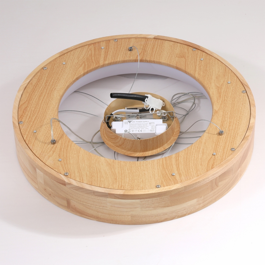 Brilagi - Suspension LED sur câble FALCON WOOD LED/30 W/230 V 3000/4000/6000 K Ø 45 cm bois