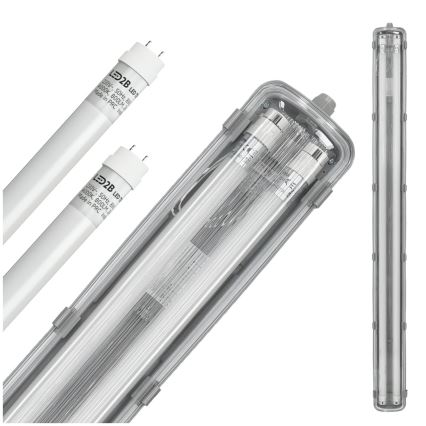 BRILAGI - LED-technische, staubdichte Leuchtstoffleuchte OPTIMA T8 2xG13/18W/230V 4000K IP65 128 cm