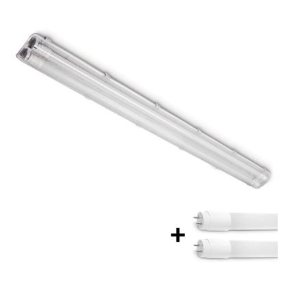 BRILAGI - LED-technische, staubdichte Leuchtstoffleuchte OPTIMA T8 2xG13/18W/230V 4000K IP65 128 cm - Palette 110 St.
