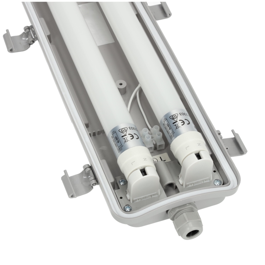 BRILAGI - LED-technische, staubdichte Leuchtstoffleuchte OPTIMA T8 2xG13/18W/230V 4000K IP65 128 cm - Palette 110 St.