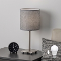 Brilagi - LED-Tischlampe NUBILA 1xE27/60W/230V grau