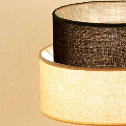 Brilagi - LED-Tischleuchte BOHO STYLE 1xE27/15W/230V cremefarben/braun