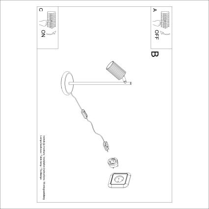 Brilagi - LED-Tischleuchte CRESTO 1xGU10/10W/230V weiß