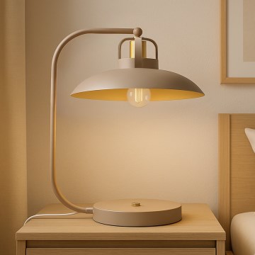 Brilagi - LED Tischleuchte FLAMENGO 1xE27/60W/230V beige