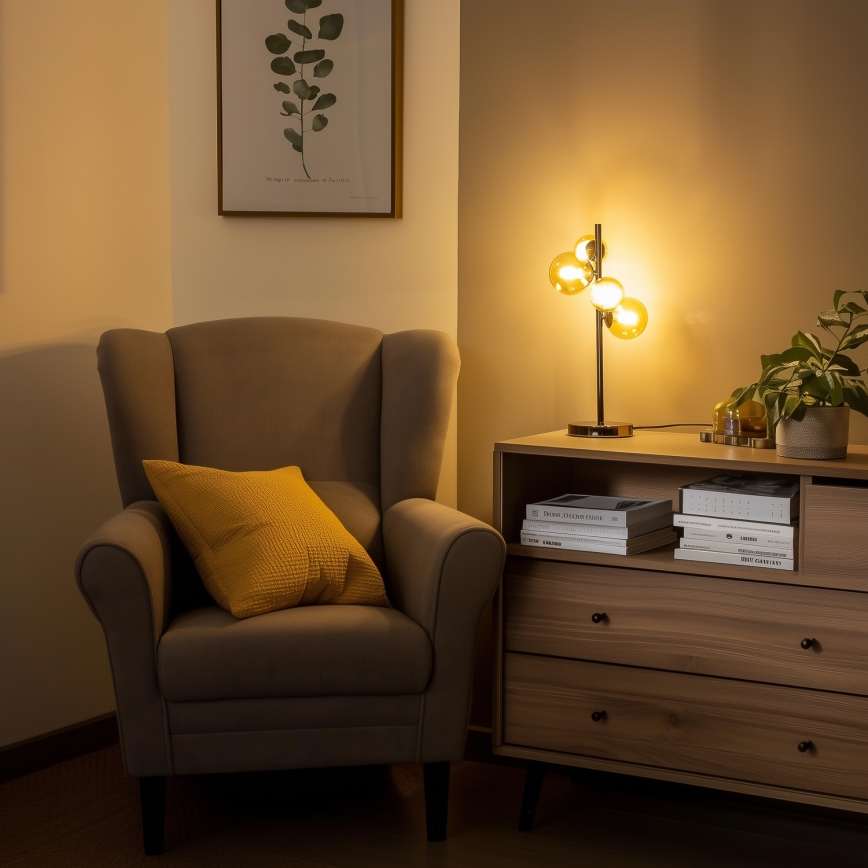 Brilagi - LED-Tischleuchte MILLA 4xG9/3W/230V glänzendes Chrom/golden