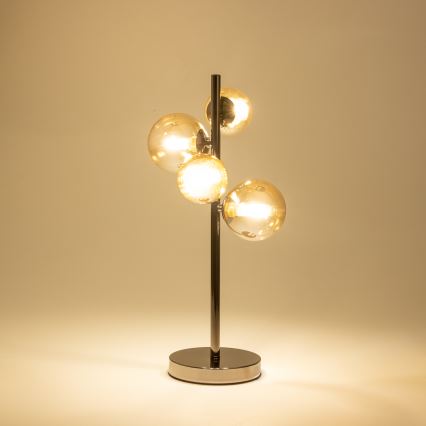 Brilagi - LED-Tischleuchte MILLA 4xG9/3W/230V glänzendes Chrom/golden