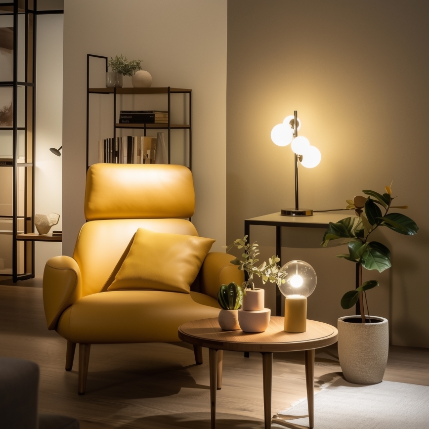 Brilagi - LED-Tischleuchte MILLA 4xG9/3W/230V glänzendes Chrom/weiß