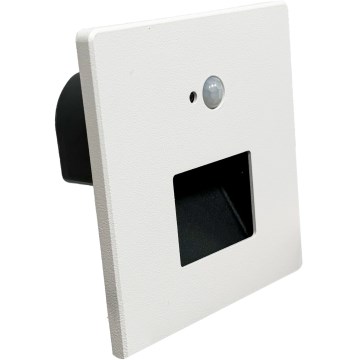 Brilagi - LED-Treppenleuchte mit Bewegungs- und Dämmerungssensor JACK LED/3W/230V 3000/4000/6500K IP65 weiß