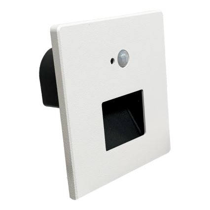 Brilagi - LED-Treppenleuchte mit Bewegungs- und Dämmerungssensor JACK LED/3W/230V 3000/4000/6500K IP65 weiß