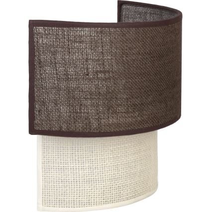 Brilagi - LED-Wandleuchte BOHO ECO 1xE27/10W/230V braun/creme