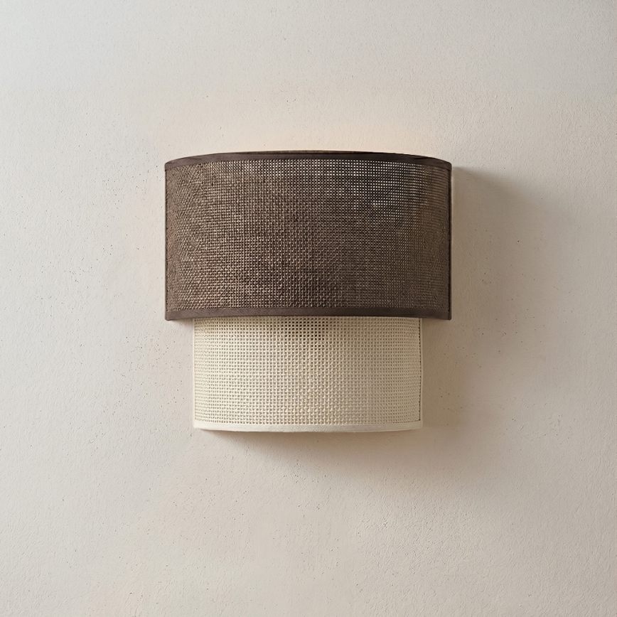 Brilagi - LED-Wandleuchte BOHO ECO 1xE27/10W/230V braun/creme