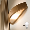 Brilagi - LED-Wandleuchte CARVALHO 1xE27/15W/230V Eiche