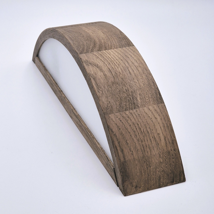 Brilagi - LED Wandleuchte CARVALHO 1xE27/60W/230V Eiche Nussbaum