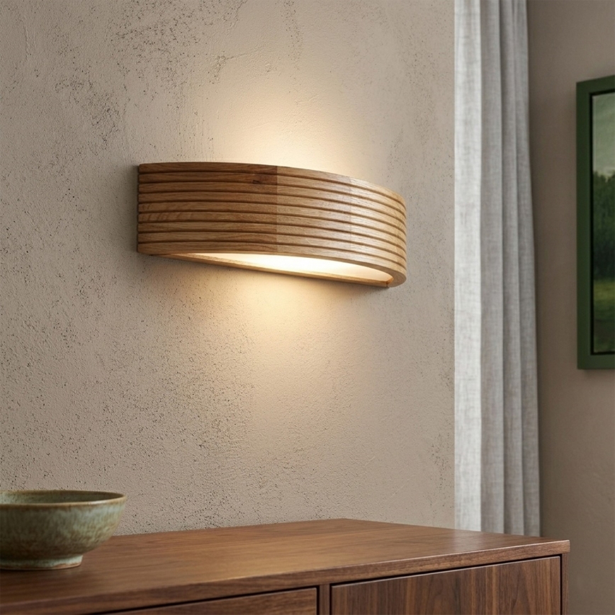 Brilagi - LED-Wandleuchte CARVALHO MODERN 1xE27/60W/230V Eiche