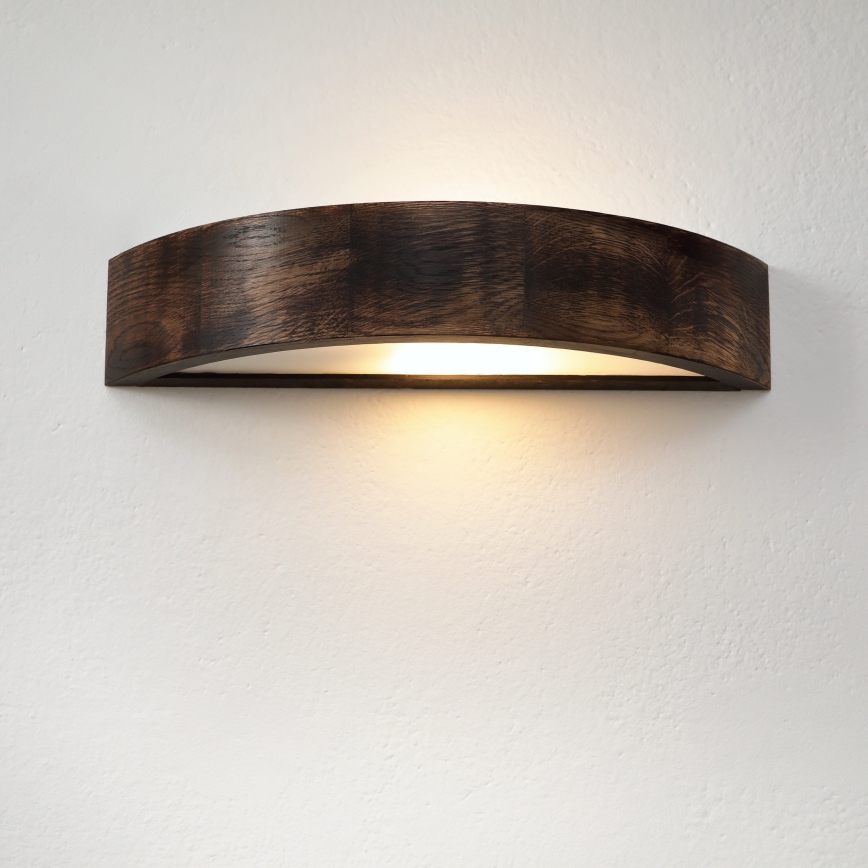 Brilagi - LED-Wandleuchte CARVALHO SMOKEY 1xE27/60W/230V Eiche