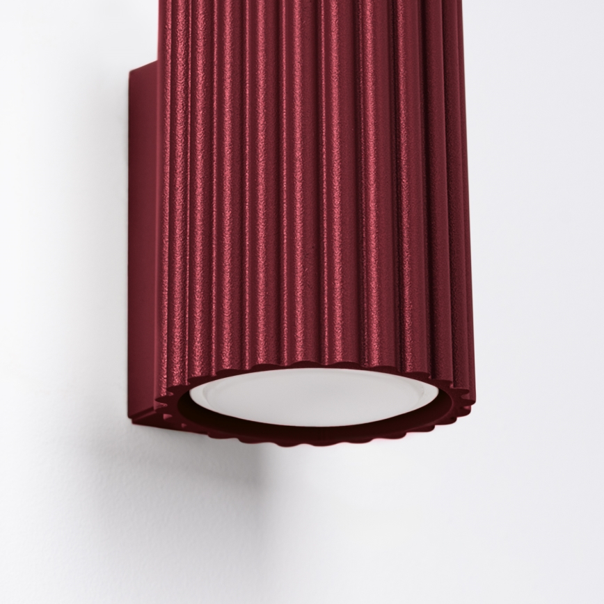 Brilagi - LED-Wandleuchte CRESTO 1x GU10/10W/230V 10 cm burgunderrot