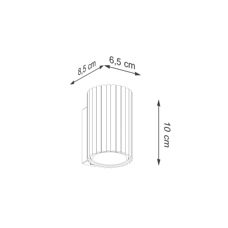 Brilagi - LED-Wandleuchte CRESTO 1x GU10/10W/230V 10 cm grün