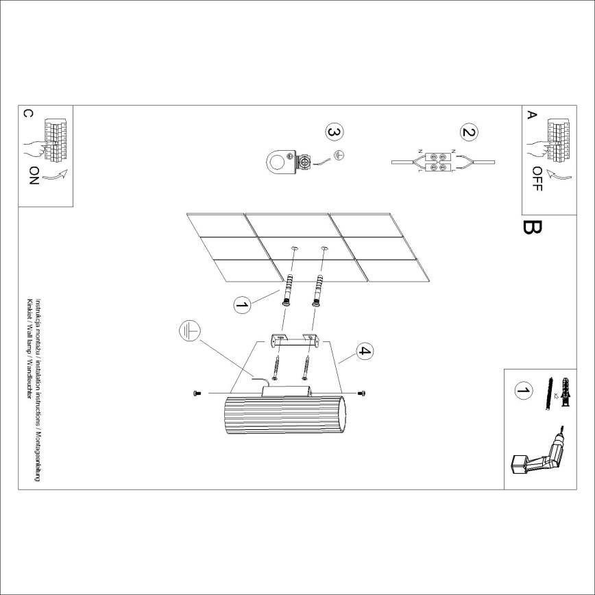 Brilagi - LED-Wandleuchte CRESTO 2xGU10/10W/230V 20 cm braun