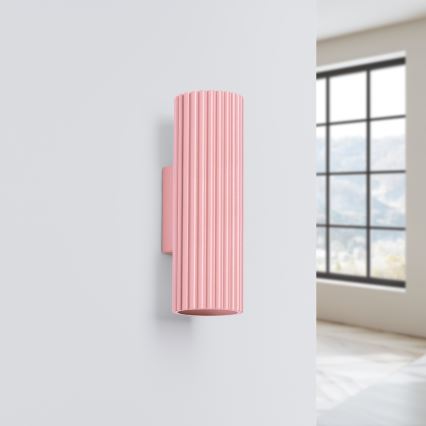 Brilagi - LED-Wandleuchte CRESTO 2xGU10/10W/230V 20 cm rosa