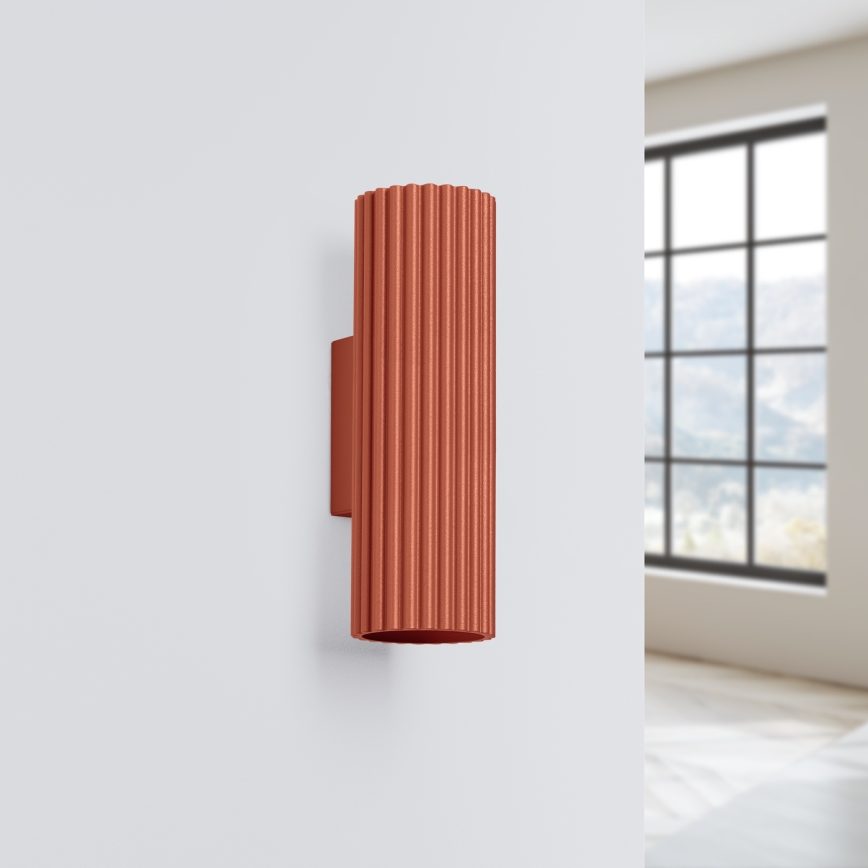 Brilagi - LED-Wandleuchte CRESTO 2xGU10/10W/230V 20 cm rot