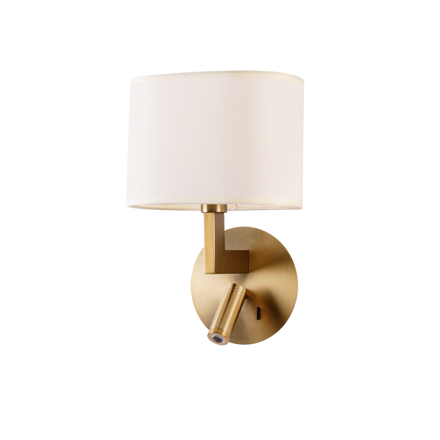 Brilagi - LED-Wandleuchte DAYA 1xE14/40W/230V + LED/3W cremefarben/golden