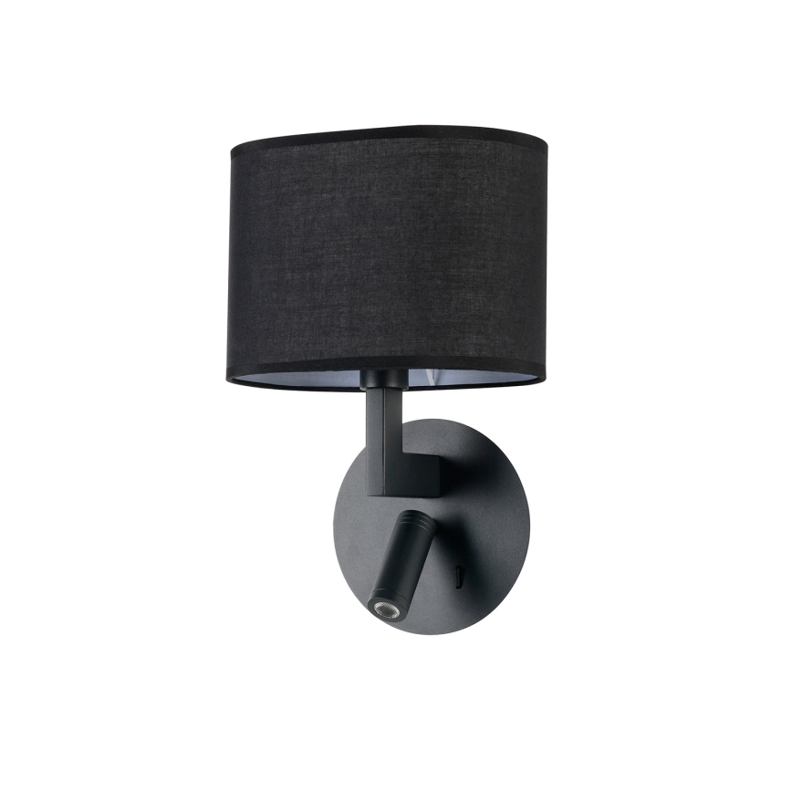 Brilagi - LED-Wandleuchte DAYA 1xE14/40W/230V + LED/3W schwarz