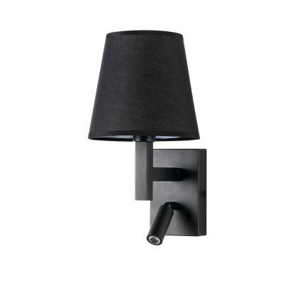 Brilagi - LED-Wandleuchte DEYA 1xE14/40W/230V + LED/3W schwarz