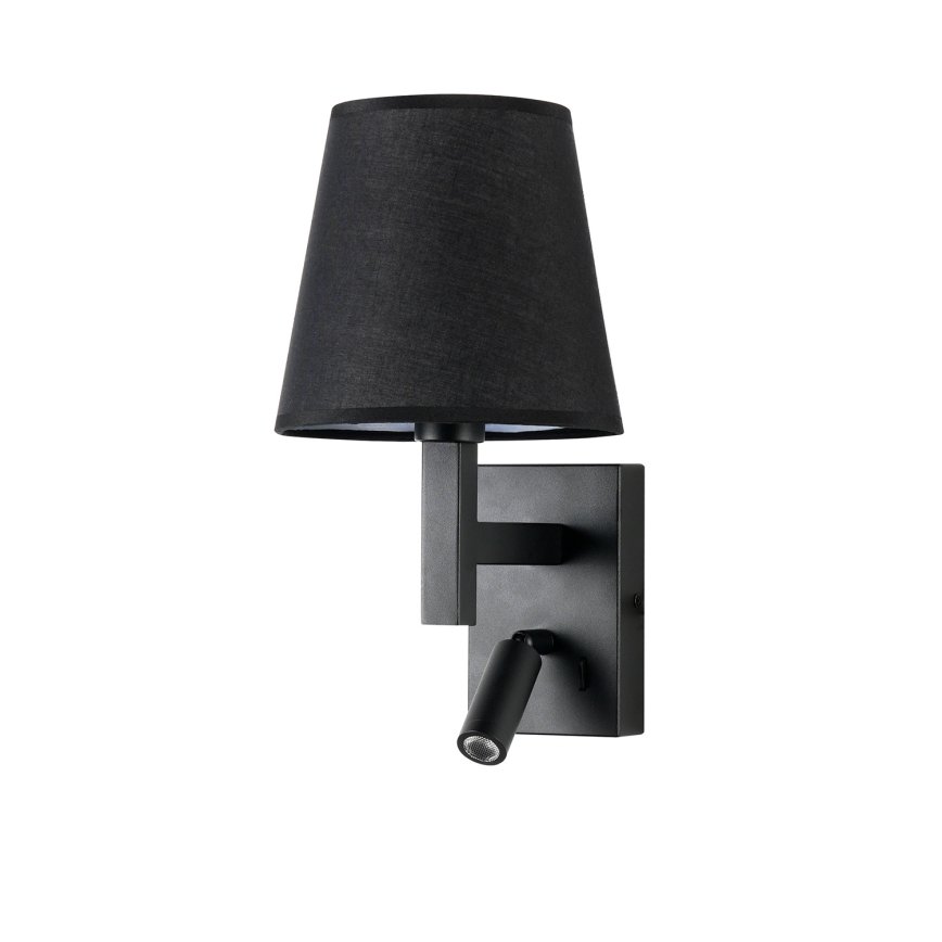 Brilagi - LED-Wandleuchte DEYA 1xE14/40W/230V + LED/3W schwarz