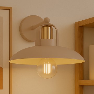 Brilagi - LED Wandleuchte FLAMENGO 1xE27/60W/230V beige