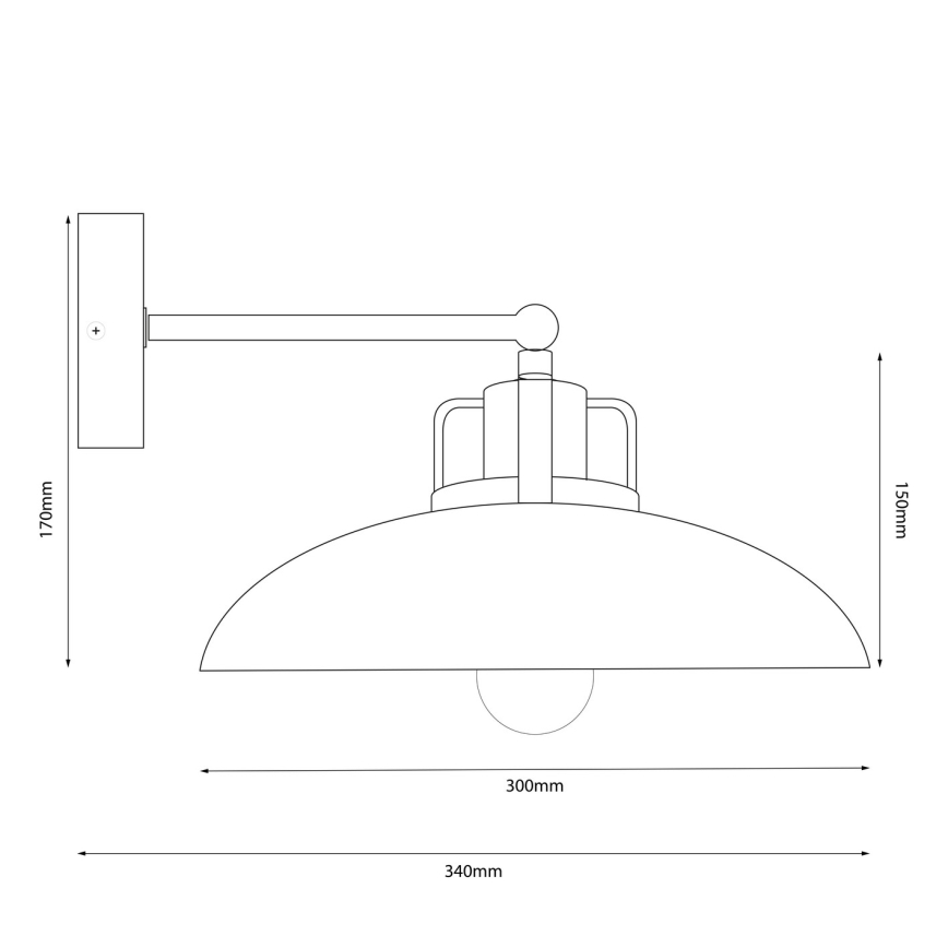 Brilagi - LED Wandleuchte FLAMENGO 1xE27/60W/230V grün