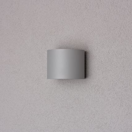 Brilagi - LED-Wandleuchte für den Außenbereich RONDO LED/6W/230V grau IP54
