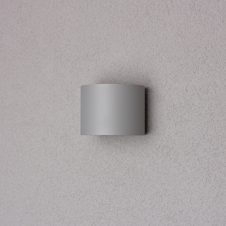 Brilagi - LED-Wandleuchte für den Außenbereich RONDO LED/6W/230V grau IP54