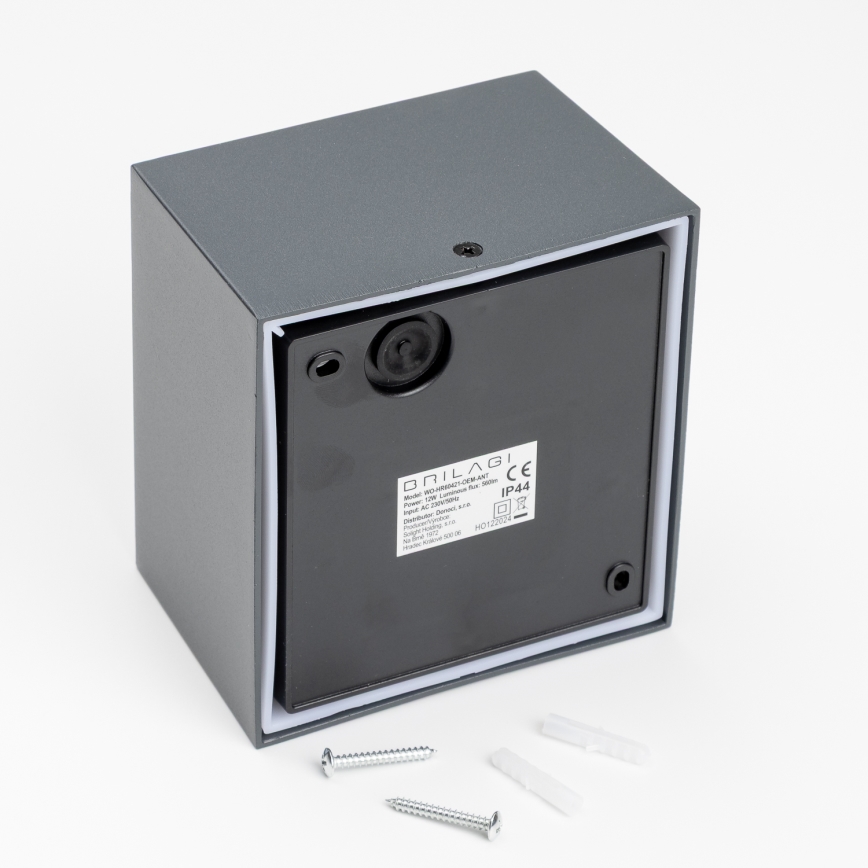 Brilagi - LED-Wandleuchte für den Außenbereich TERNI LED/12W/230V anthrazit IP44