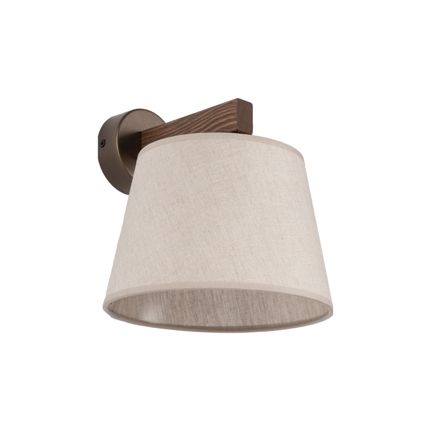 BRILAGI - LED-Wandleuchte LATTE 1xE27/15W/230V Kiefer/beige