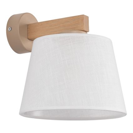 BRILAGI - LED-Wandleuchte LATTE SABIA 1xE27/15W/230V Kiefer/weiß