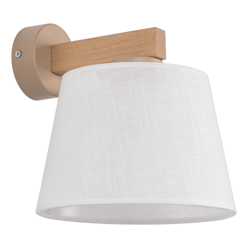 BRILAGI - LED-Wandleuchte LATTE SABIA 1xE27/15W/230V Kiefer/weiß