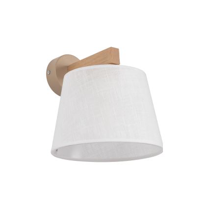BRILAGI - LED-Wandleuchte LATTE SABIA 1xE27/15W/230V Kiefer/weiß
