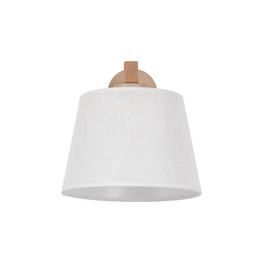 BRILAGI - LED-Wandleuchte LATTE SABIA 1xE27/15W/230V Kiefer/weiß