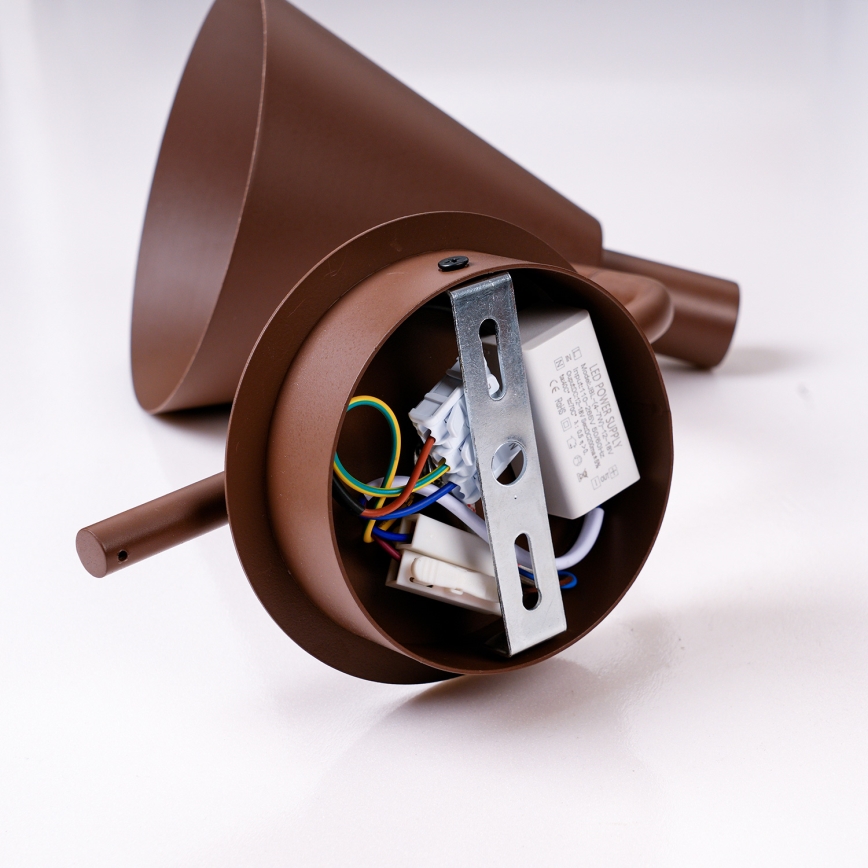 Brilagi - LED-Wandleuchte LUCERA LED/3W/230V braun