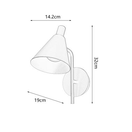 Brilagi - LED-Wandleuchte LUCERA LED/3W/230V braun