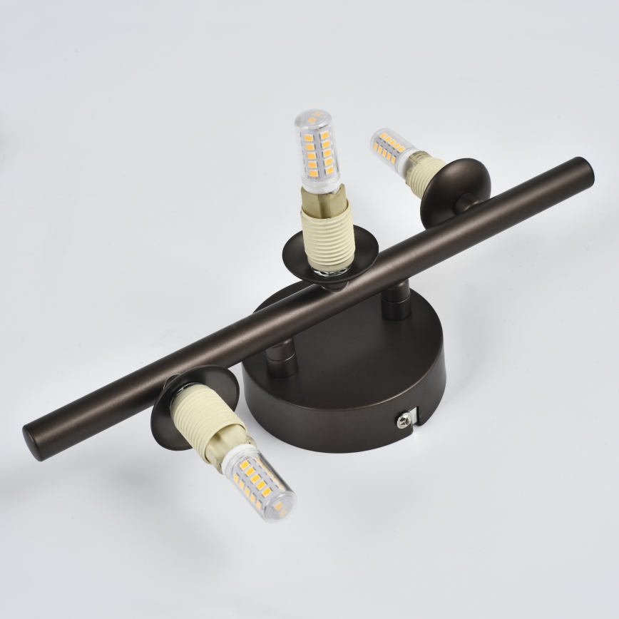 Brilagi - LED-Wandleuchte MILLA 3xG9/3W/230V braun/rauchbraun