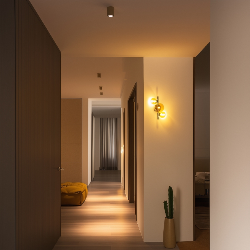 Brilagi - LED-Wandleuchte MILLA 3xG9/3W/230V glänzendes Chrom/golden