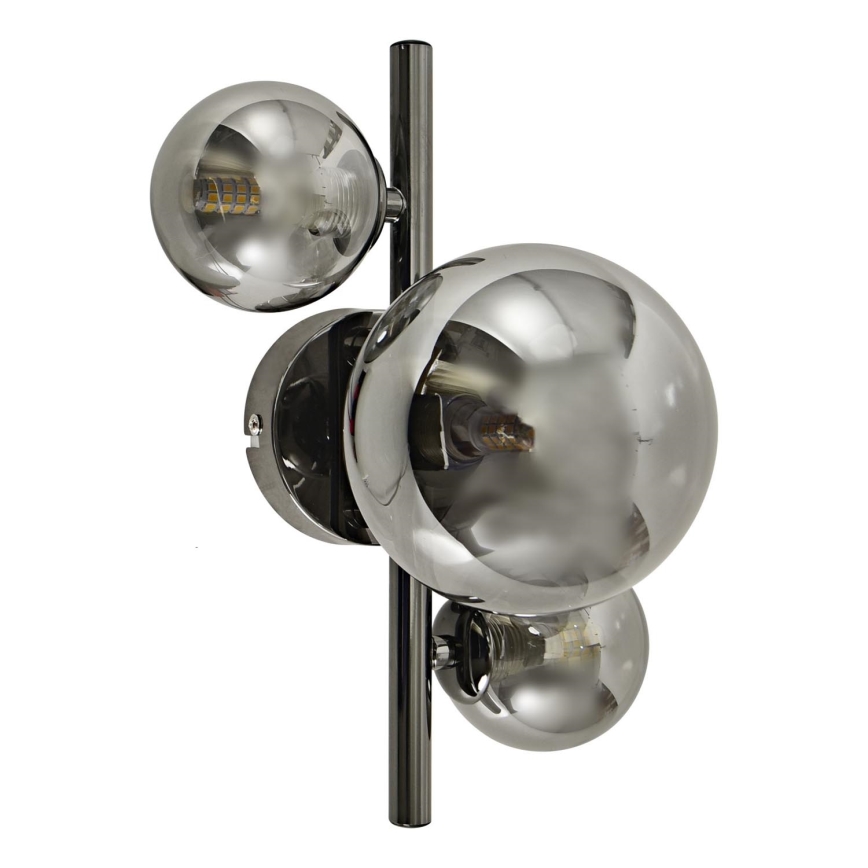 Brilagi - LED-Wandleuchte MILLA 3xG9/3W/230V glänzendes Chrom/rauchig