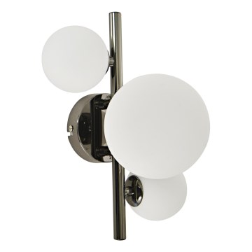 Brilagi - LED-Wandleuchte MILLA 3xG9/3W/230V glänzendes Chrom/weiß