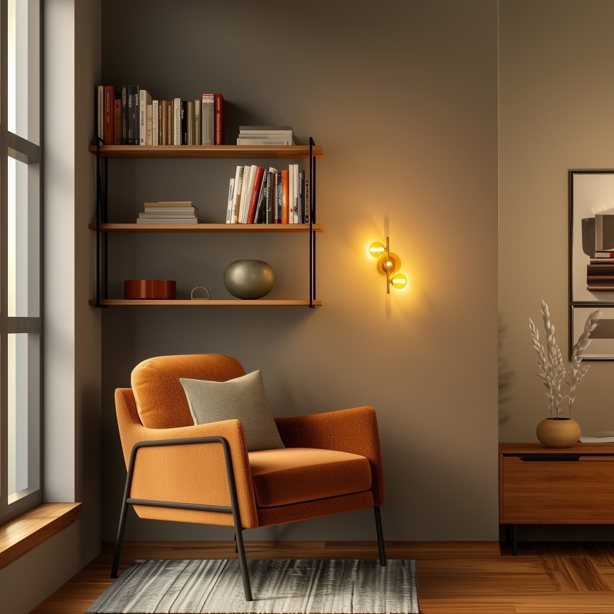 Brilagi - LED-Wandleuchte MILLA 3xG9/3W/230V golden