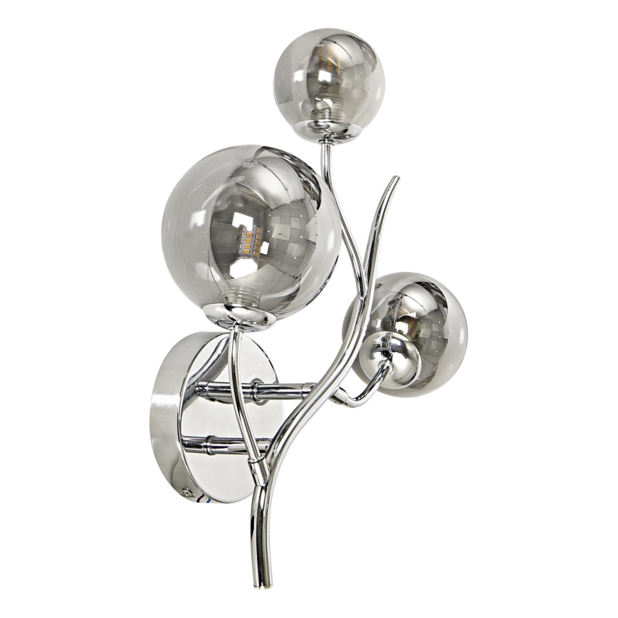 Brilagi - LED-Wandleuchte MISTEL 3xG9/3W/230V glänzendes Chrom/rauchig
