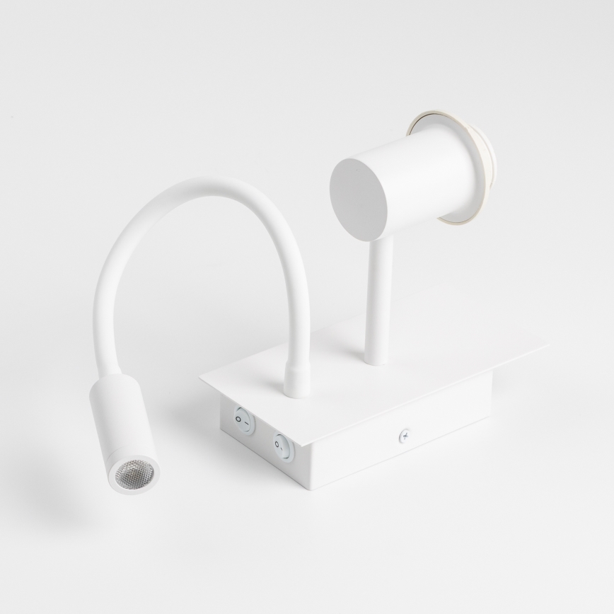 Brilagi - Flexible LED-Wandleuchte NUBILA 1xE27/25W/230V + LED/3W weiß/Pompejanisch rot