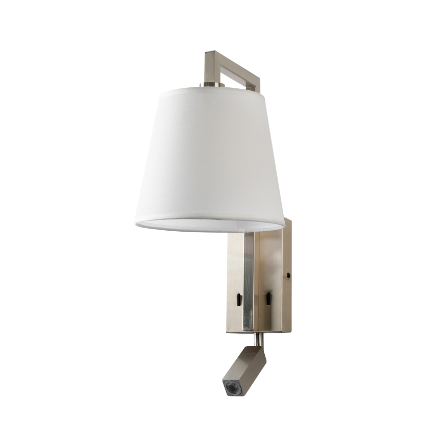 Brilagi - LED-Wandleuchte RAYA 1xE14/40W/230V + LED/3W weiß/matt Chrom